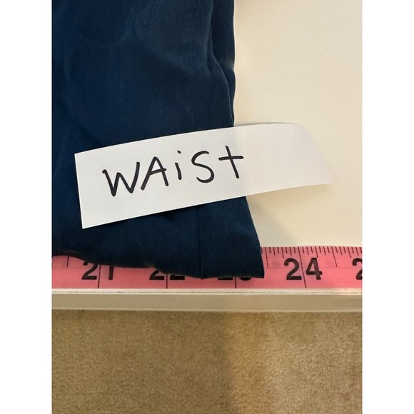 Flannel Womans Silk Tunic Size L 3/4 Sleeve Blue Lagenlook‎ Asian Boho Hippie - Picture 13 of 16